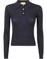 Guest In Residence - Long Sleeves Cashmere Polo Shirt - Lyst