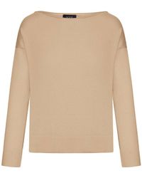 Nome - Cotton Sweater With Boat Neck - Lyst