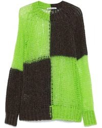 Acne Studios - Check-Pattern Sweater - Lyst