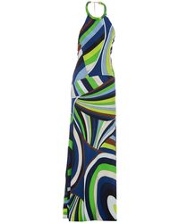 Emilio Pucci - Iride Print Halterneck Long Dress - Lyst