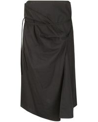 Lemaire - Asymmetric Knotted Skirt - Lyst