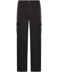 120% Lino - Linen Cargo Trousers - Lyst