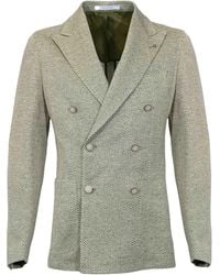 Tagliatore - Double-Breasted Montecarlo Jersey Jacket - Lyst