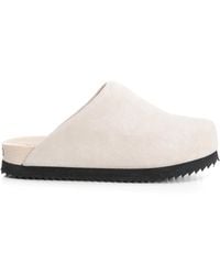 WUD - Suede Clogs - Lyst