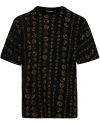 Dolce & Gabbana - Coins T-shirt In Cotton - Lyst