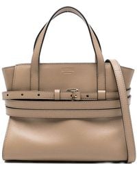 Moschino - Tie Me Small Leather Handbag - Lyst