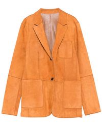 DESA NINETEENSEVENTYTWO - Reversible Leather Blazer - Lyst