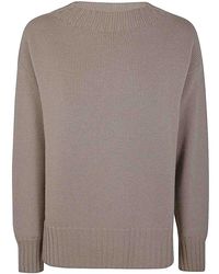 Drumohr - Long Sleeves Crew Neck Oversized Sweater - Lyst