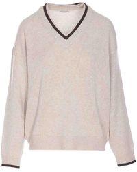 Brunello Cucinelli - Pull Col Rond - Lyst