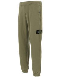 Stone Island - Military Cotton Jogger Trousers - Lyst