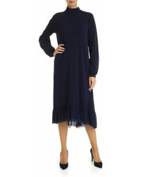 Fuzzi - Dress With Flounces - Lyst