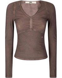 KNWLS - Stretch Over Dyed Jersey Top - Lyst