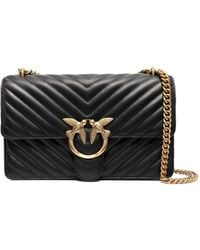 Pinko - Classic Icon Chevron-Quilted Love-Bag - Lyst
