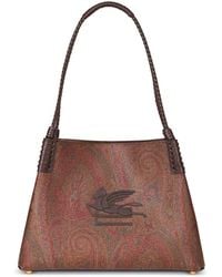 Etro - Small Libra Paisley Leather Tote Bag - Lyst