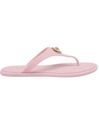 Versace - Alia Rubber Flat Sandals - Lyst