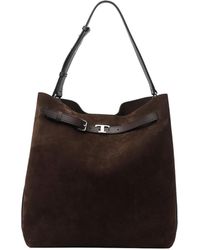Tod's - Medium Tim Suede Hobo Bag - Lyst
