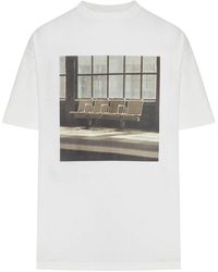 Jil Sander - Cotton T-Shirt With Photographic Print - Lyst