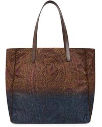 Etro - Nylon Shopping Bag - Lyst