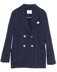 Circolo 1901 - Cotton Double-Breasted Jacket - Lyst