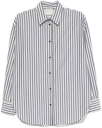 forte_forte - Striped Cotton Blend Shirt - Lyst