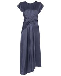 Victoria Beckham - Aria Twisted Midi Dress - Lyst