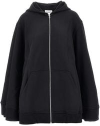 7 For All Mankind - Oversized Cotton Zip-Up Hoodie - Lyst