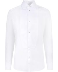 Dolce & Gabbana - Cotton Shirt With Frontal Plastron - Lyst