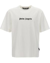 Palm Angels Classic Logo Over T-shirt in Orange for Men | Lyst