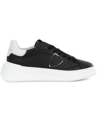 Philippe Model - Sneaker Tres Temple Low Donna Nera - Lyst
