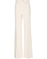 Elisabetta Franchi - Belted Flared Formal Trousers - Lyst