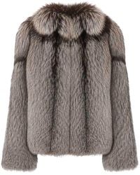 Yves Salomon - Four Renard Real Fur Jacket - Lyst