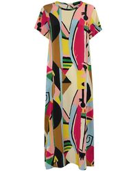 Weekend by Maxmara - Orchis Chine Crepe Dress - Lyst