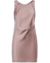 ANDAMANE - Carmen Satin Mini Dress - Lyst
