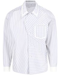 Kiko Kostadinov - Striped Asymmetric Shirt - Lyst