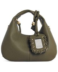 Ganni - Eco Leather Mini Hobo Bag - Lyst