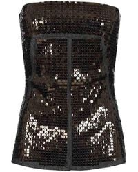 Rick Owens - Denim Bustier Top With Sequins - Lyst
