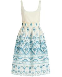 Etro - Cotton Blend Short Dress - Lyst