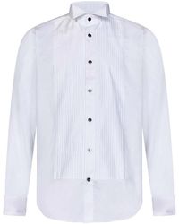 Franzese Collection - Natural Twill Tuxedo Shirt - Lyst