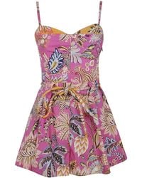 FARM Rio - Ligia Floral Mini Jumpsuit - Lyst