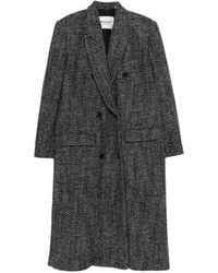 Isabel Marant - Pilda Herringbone Wool-Blend Coat - Lyst