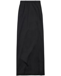 Balenciaga - Wool Midi Skirt - Lyst
