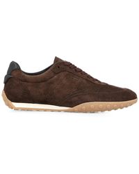 Tod's - Suede Leather Sneakers - Lyst