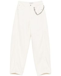 ERMANNO FIRENZE - Cotton Baggy Trousers - Lyst