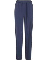 Seventy - Crepe Mixed Silk Trousers - Lyst