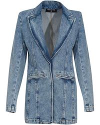 Patrizia Pepe - Cotton Denim Blazer - Lyst