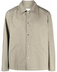 Jil Sander - Logo-print Cotton Shirt Jacket - Lyst