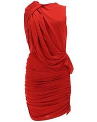 Magda Butrym - Short Dress With Draping - Lyst