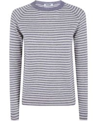 Base London - Striped Round Neck Sweater - Lyst