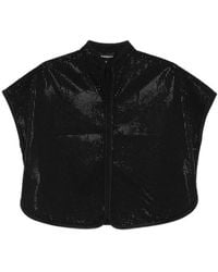 Emporio Armani - Studded Cropped Top - Lyst