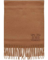 Max Mara - Dalia Rectangular Scarf With Logo Detail - Lyst